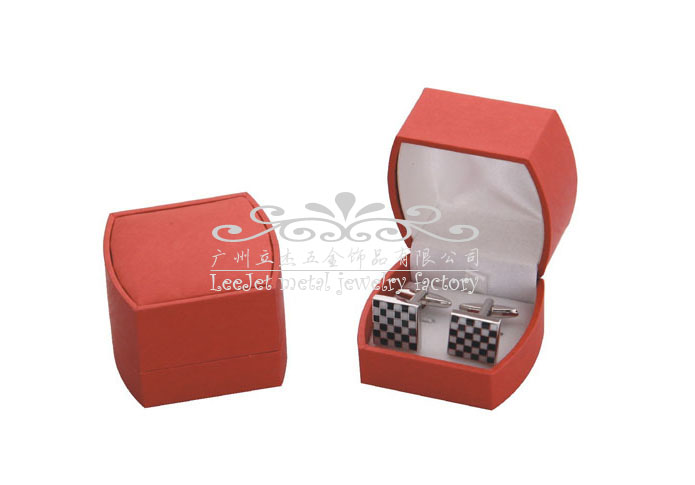 Imitation leather + Plastic Cufflinks Boxes  Orange Cheerful Cufflinks Boxes Cufflinks Boxes Wholesale & Customized  CL210491