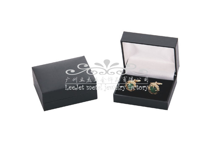 Imitation leather + Plastic Cufflinks Boxes  Black Classic Cufflinks Boxes Cufflinks Boxes Wholesale & Customized  CL210505