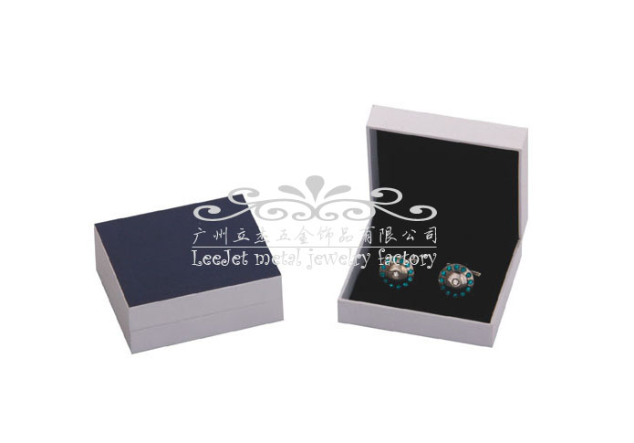 Imitation leather + Plastic Cufflinks Boxes  Blue Elegant Cufflinks Boxes Cufflinks Boxes Wholesale & Customized  CL210507