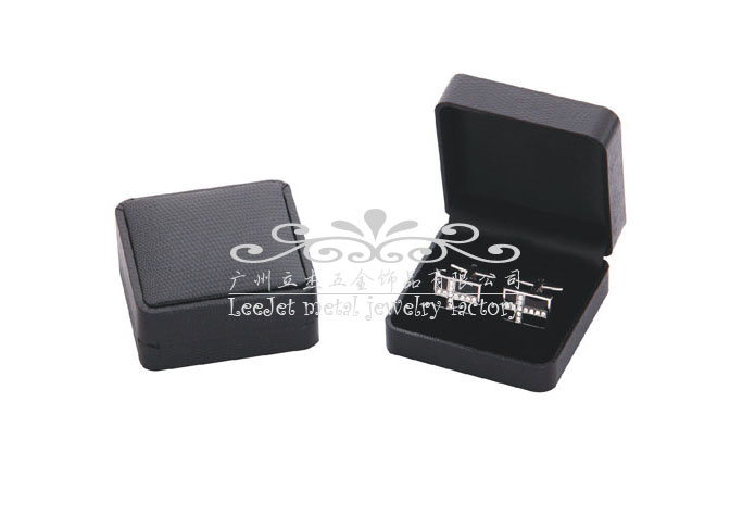 Imitation leather + Plastic Cufflinks Boxes  Black Classic Cufflinks Boxes Cufflinks Boxes Wholesale & Customized  CL210516