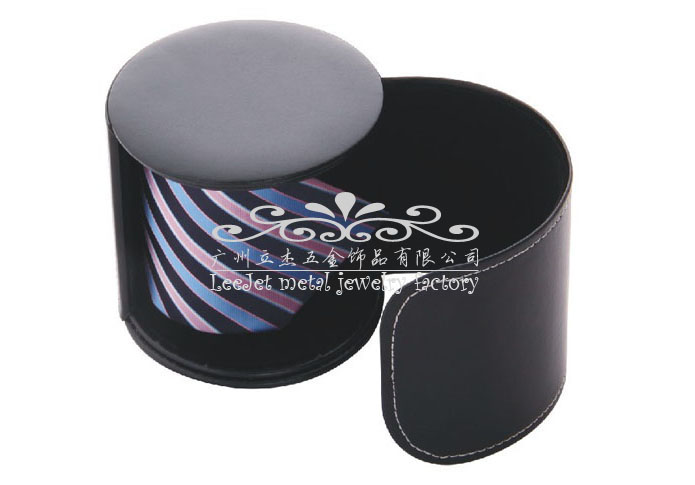 Imitation leather + Plastic Tie Boxes  Black Classic Tie Boxes Tie Boxes Wholesale & Customized  CL210586