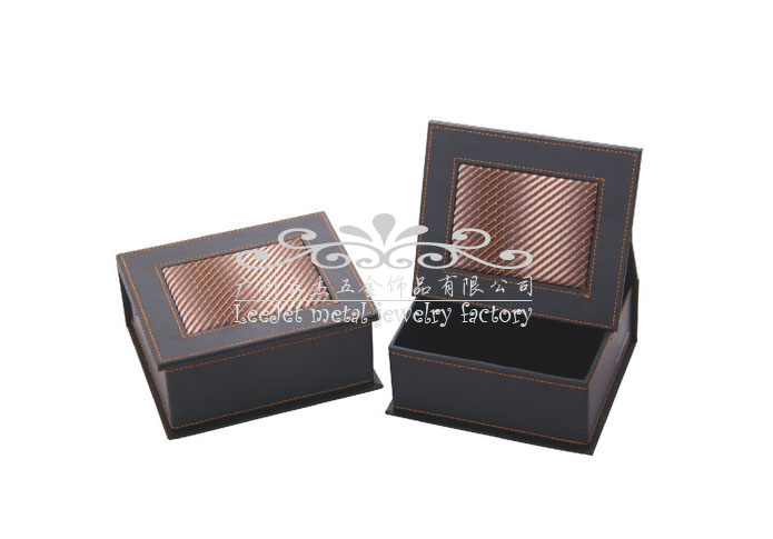 Imitation leather + Plastic Tie Boxes  Black Classic Tie Boxes Tie Boxes Wholesale & Customized  CL210592