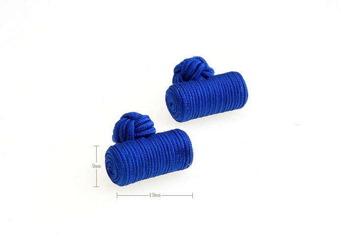  Blue Elegant Cufflinks Silk Cufflinks Knot Wholesale & Customized  CL640854