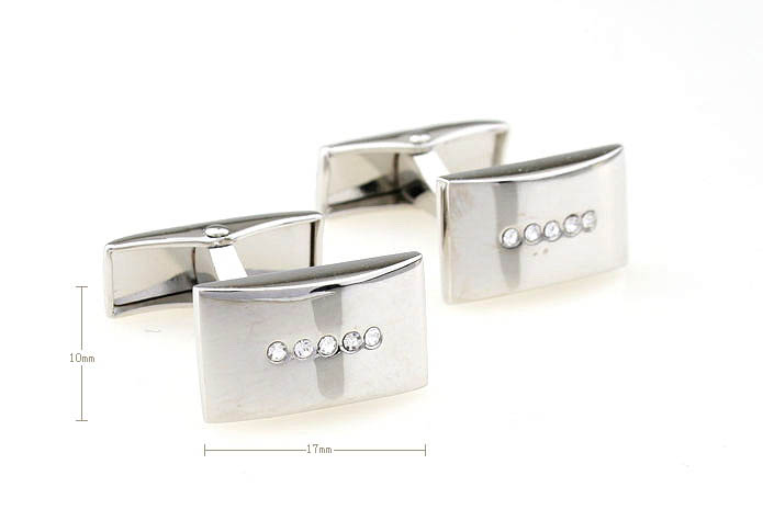  White Purity Cufflinks Crystal Cufflinks Wholesale & Customized  CL641002
