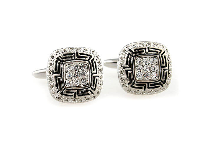 Roman pattern Cufflinks  White Purity Cufflinks Crystal Cufflinks Funny Wholesale & Customized  CL641070