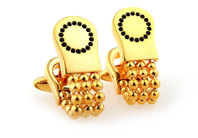 Chain Cufflinks  Gold Luxury Cufflinks Crystal Cufflinks Funny Wholesale & Customized  CL641095