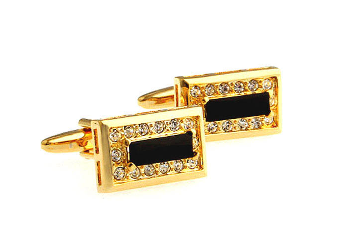  Gold Luxury Cufflinks Crystal Cufflinks Wholesale & Customized  CL641110