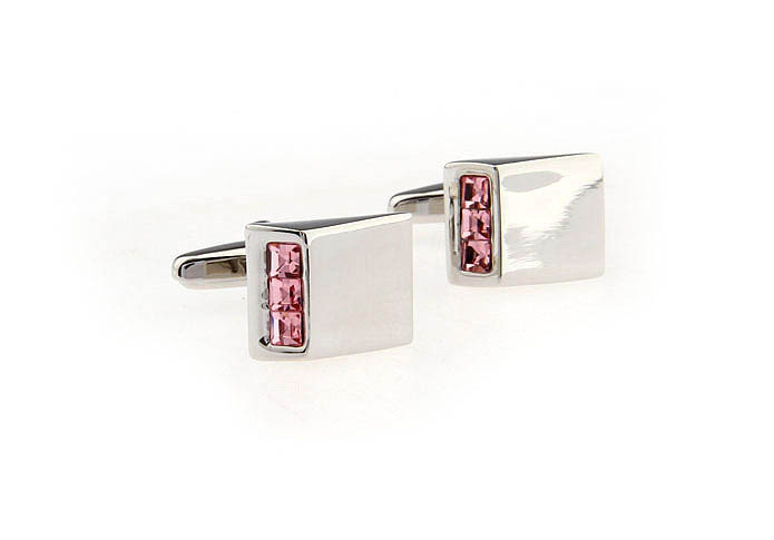  Pink Charm Cufflinks Crystal Cufflinks Wholesale & Customized  CL652128