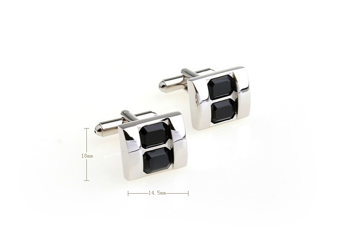  Black Classic Cufflinks Crystal Cufflinks Wholesale & Customized  CL652381