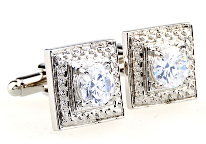  White Purity Cufflinks Crystal Cufflinks Wholesale & Customized  CL654113