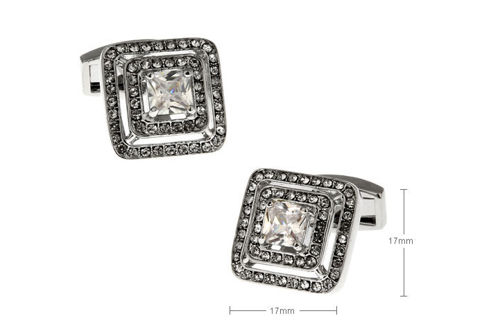  White Purity Cufflinks Crystal Cufflinks Wholesale & Customized  CL655585