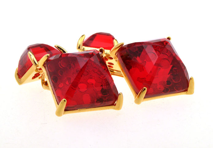  Red Festive Cufflinks Crystal Cufflinks Wholesale & Customized  CL656319