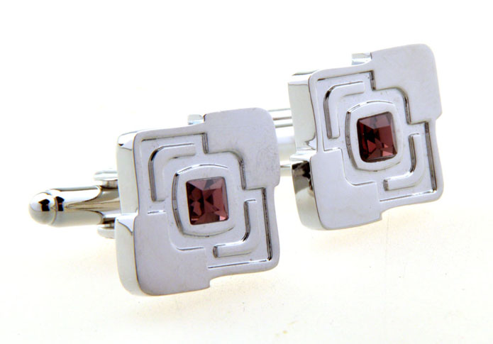  Red Festive Cufflinks Crystal Cufflinks Wholesale & Customized  CL656323