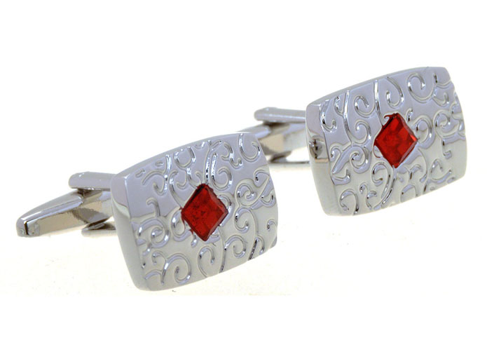  Red Festive Cufflinks Crystal Cufflinks Wholesale & Customized  CL656827