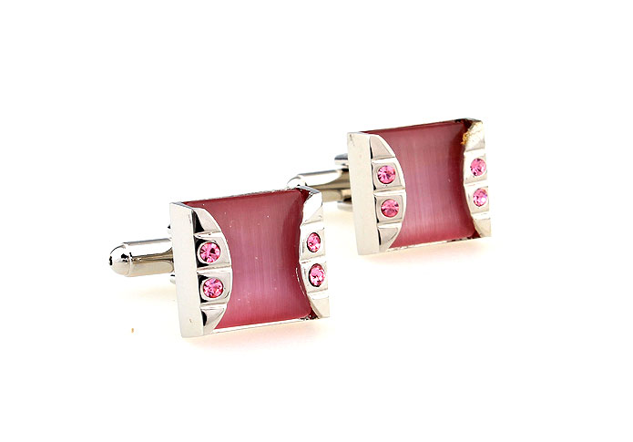  Pink Charm Cufflinks Crystal Cufflinks Wholesale & Customized  CL664241