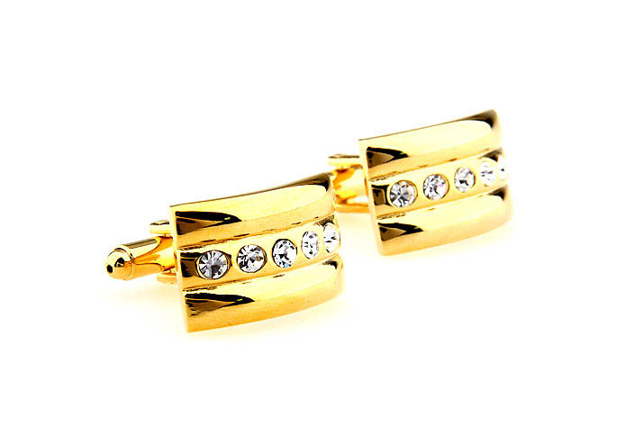  Gold Luxury Cufflinks Crystal Cufflinks Wholesale & Customized  CL664431