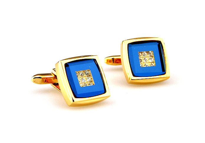  Gold Luxury Cufflinks Crystal Cufflinks Wholesale & Customized  CL664928