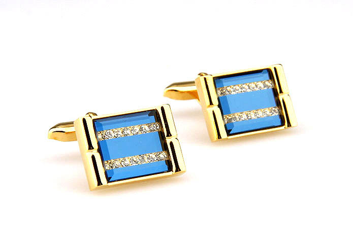  Gold Luxury Cufflinks Crystal Cufflinks Wholesale & Customized  CL665132