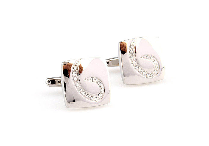  White Purity Cufflinks Crystal Cufflinks Flags Wholesale & Customized  CL666151