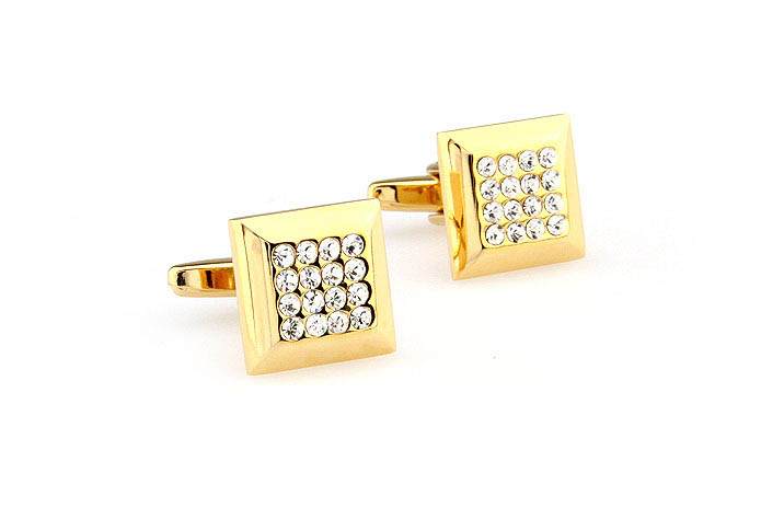  Gold Luxury Cufflinks Crystal Cufflinks Wholesale & Customized  CL666239