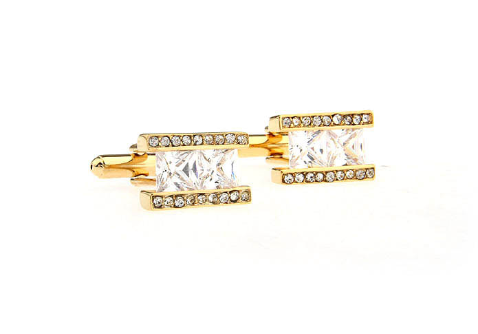  Gold Luxury Cufflinks Crystal Cufflinks Wholesale & Customized  CL671325