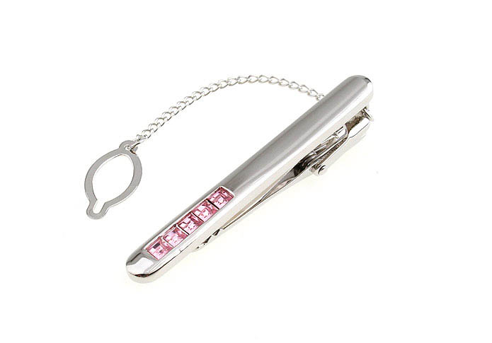  Pink Charm Tie Clips Crystal Tie Clips Wholesale & Customized  CL850758