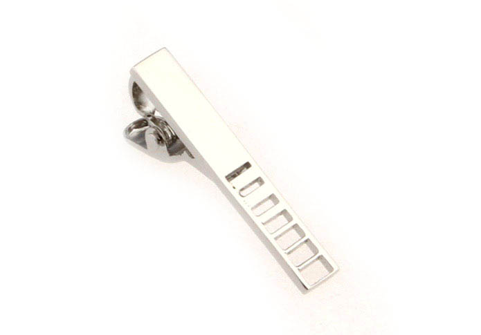  Silver Texture Tie Clips Metal Tie Clips Wholesale & Customized  CL860807