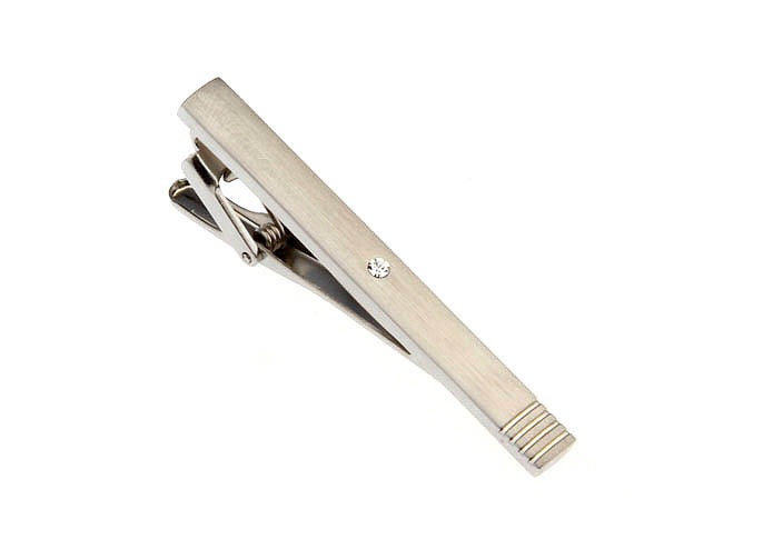  White Purity Tie Clips Crystal Tie Clips Wholesale & Customized  CL870733