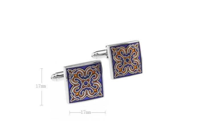 Greece pattern Cufflinks  Multi Color Fashion Cufflinks Enamel Cufflinks Funny Wholesale & Customized  CL610785