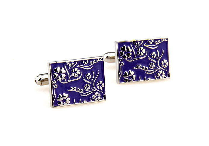Greece pattern Cufflinks  Purple Romantic Cufflinks Enamel Cufflinks Wholesale & Customized  CL662010