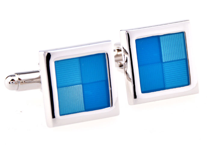 Window Cufflinks  Blue Elegant Cufflinks Printed Cufflinks Wholesale & Customized  CL654490