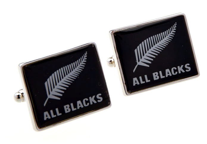 All Blacks Cufflinks Black White Cufflinks Printed Cufflinks Flags Wholesale & Customized CL655387