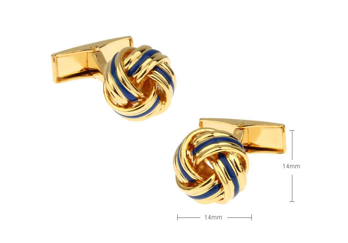 Blue Elegant Cufflinks Printed Cufflinks Knot Wholesale & Customized  CL655648