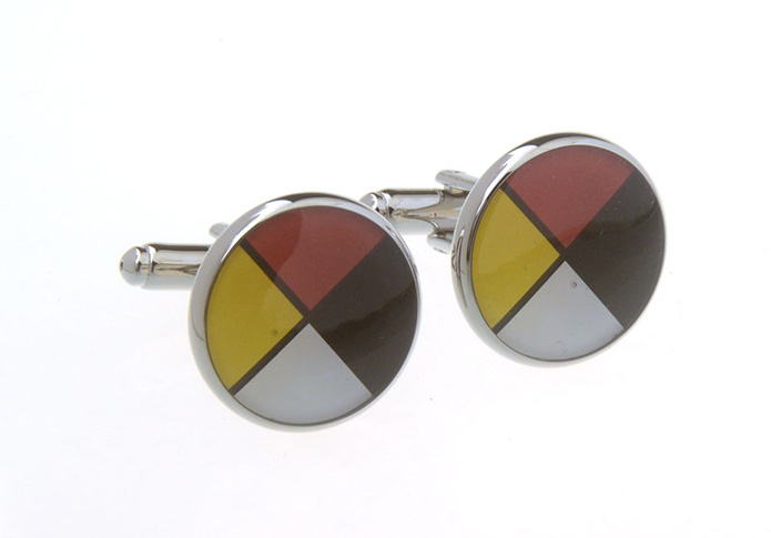  Multi Color Fashion Cufflinks Printed Cufflinks Flags Wholesale & Customized  CL657336