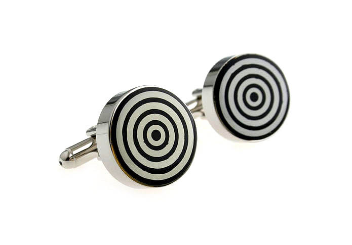 Back to the ring Cufflinks  Black White Cufflinks Printed Cufflinks Funny Wholesale & Customized  CL662299