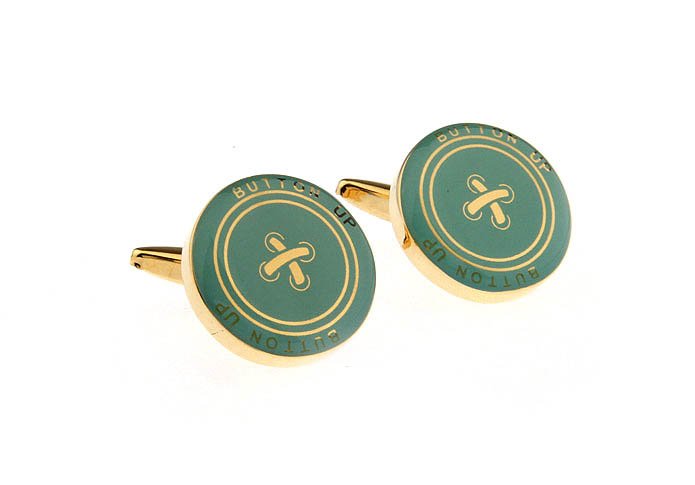 Clothing buttons Cufflinks  Gold Luxury Cufflinks Printed Cufflinks Hipster Wear Wholesale & Customized  CL662359