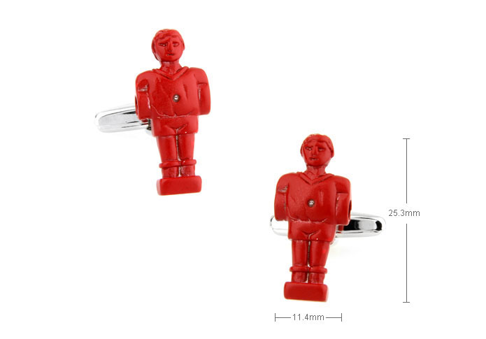 People statue Cufflinks Red Festive Cufflinks Printed Cufflinks Funny Wholesale & Customized CL671839