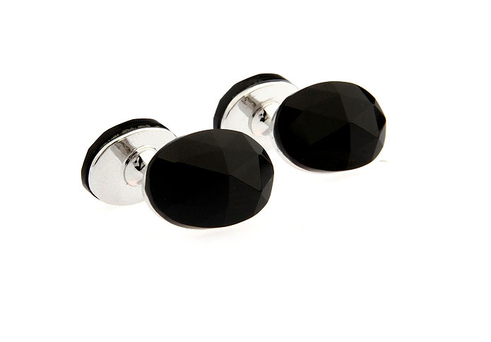  Black Classic Cufflinks Gem Cufflinks Wholesale & Customized  CL650725