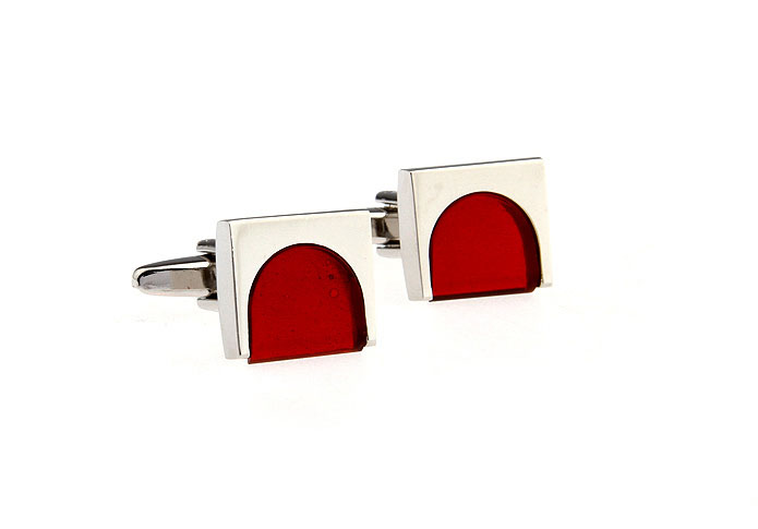  Red Festive Cufflinks Gem Cufflinks Wholesale & Customized  CL650929