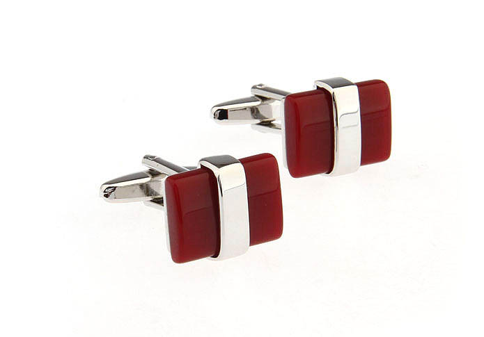  Red Festive Cufflinks Gem Cufflinks Wholesale & Customized  CL650995