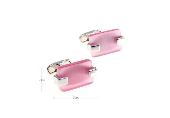  Pink Charm Cufflinks Gem Cufflinks Wholesale & Customized  CL651018