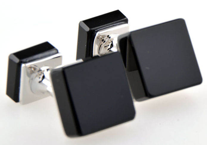 Sided buckle Cufflinks  Black Classic Cufflinks Gem Cufflinks Funny Wholesale & Customized  CL653942
