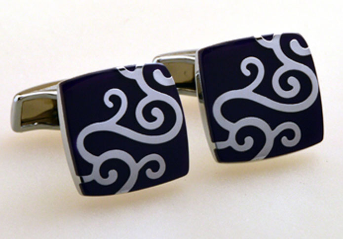 Greece pattern Cufflinks Blue Elegant Cufflinks Gem Cufflinks Funny Wholesale & Customized CL655187