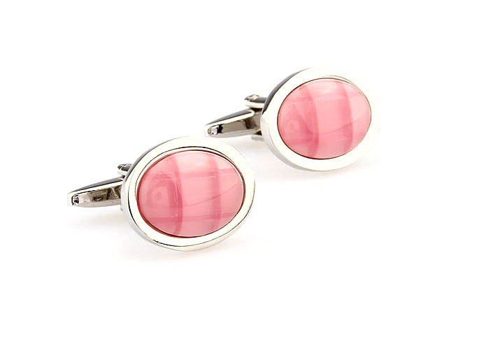  Pink Charm Cufflinks Gem Cufflinks Wholesale & Customized  CL660921