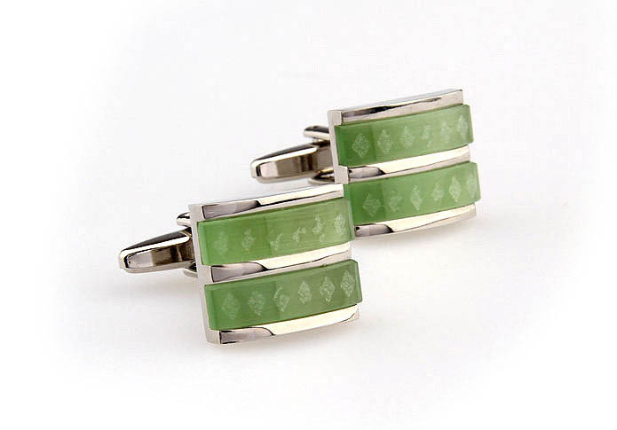  Green Intimate Cufflinks Gem Cufflinks Wholesale & Customized  CL661207