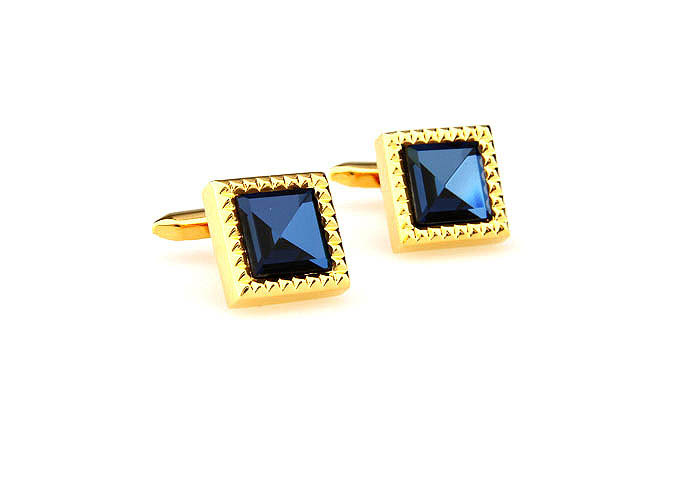  Gold Luxury Cufflinks Glass Cufflinks Wholesale & Customized  CL661875
