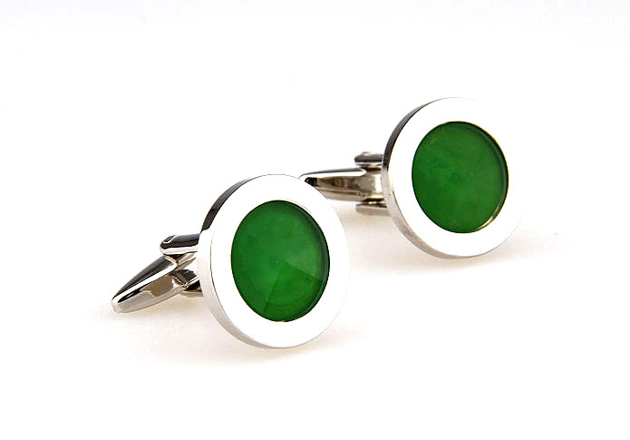  Green Intimate Cufflinks Glass Cufflinks Wholesale & Customized  CL661947