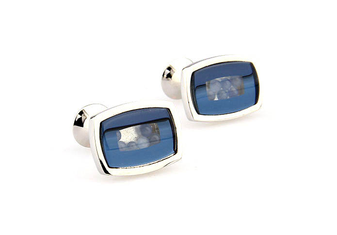 Blue Elegant Cufflinks Glass Cufflinks Wholesale & Customized  CL661974