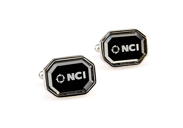 NCI NCI Cufflinks  Gray Steady Cufflinks Glass Cufflinks Wholesale & Customized  CL661983