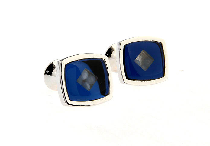  Blue Elegant Cufflinks Glass Cufflinks Wholesale & Customized  CL661985